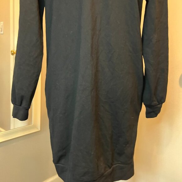 Black Long Sleeve Dress with Unique Graphic Mickey Mouse Design perfect for fall - Picture 13 of 15